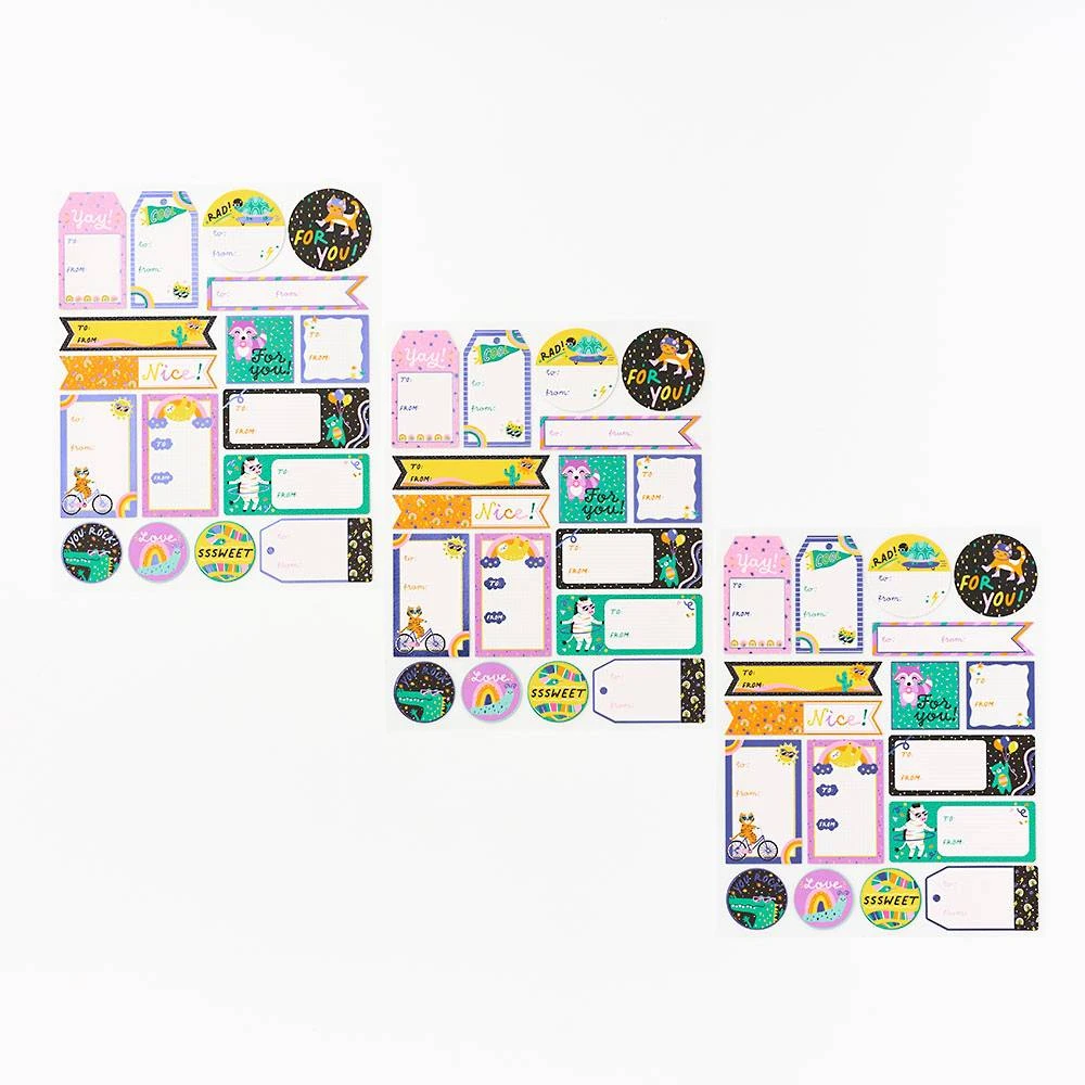 Rad Critters Adhesive Gift Tags 3 Rad Critters Adhesive Gift Tags - Image 3