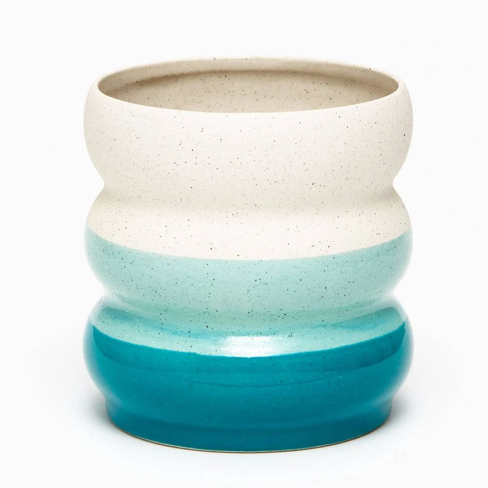 Bubble Blue Toned Planter 1 Bubble Blue Toned Planter
