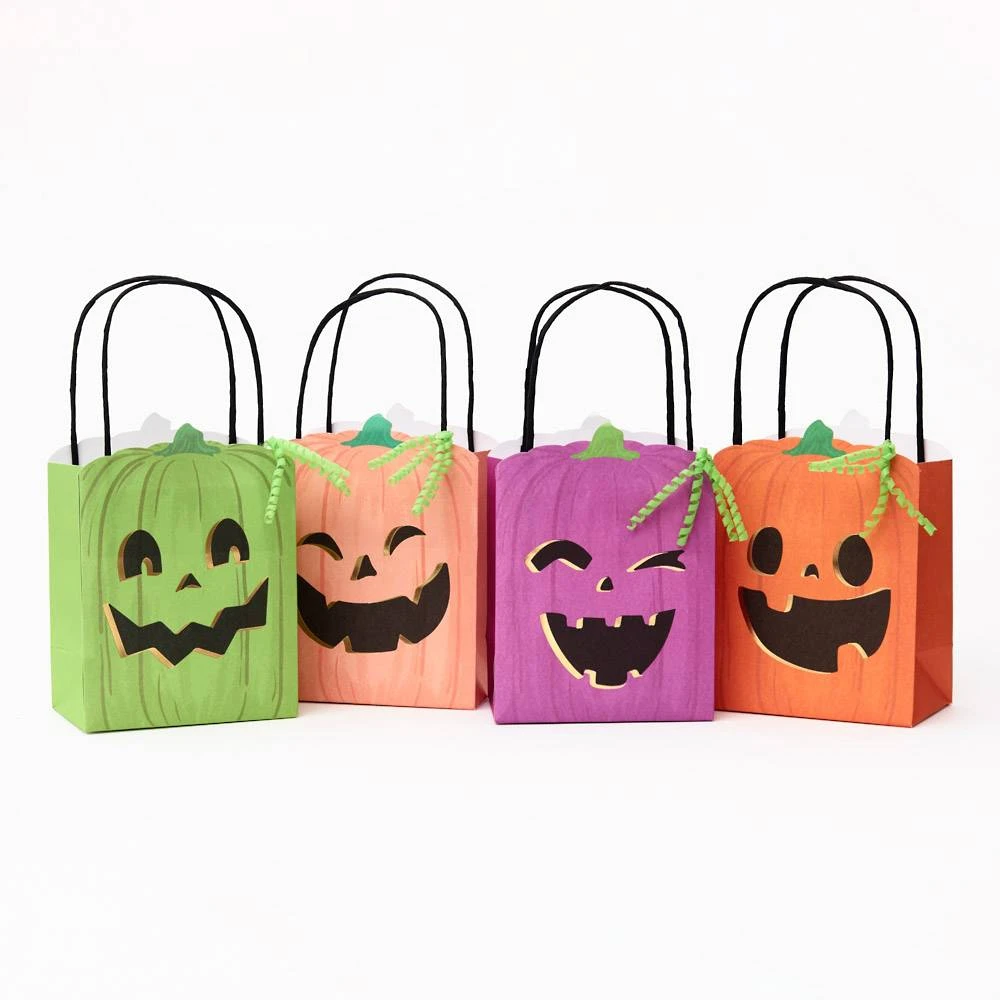 Jack-O-Lantern Pumpkin Treat Bags 1 Jack-O-Lantern Pumpkin Treat Bags