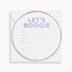 Let's Boogie Disco Fill-In Invitations