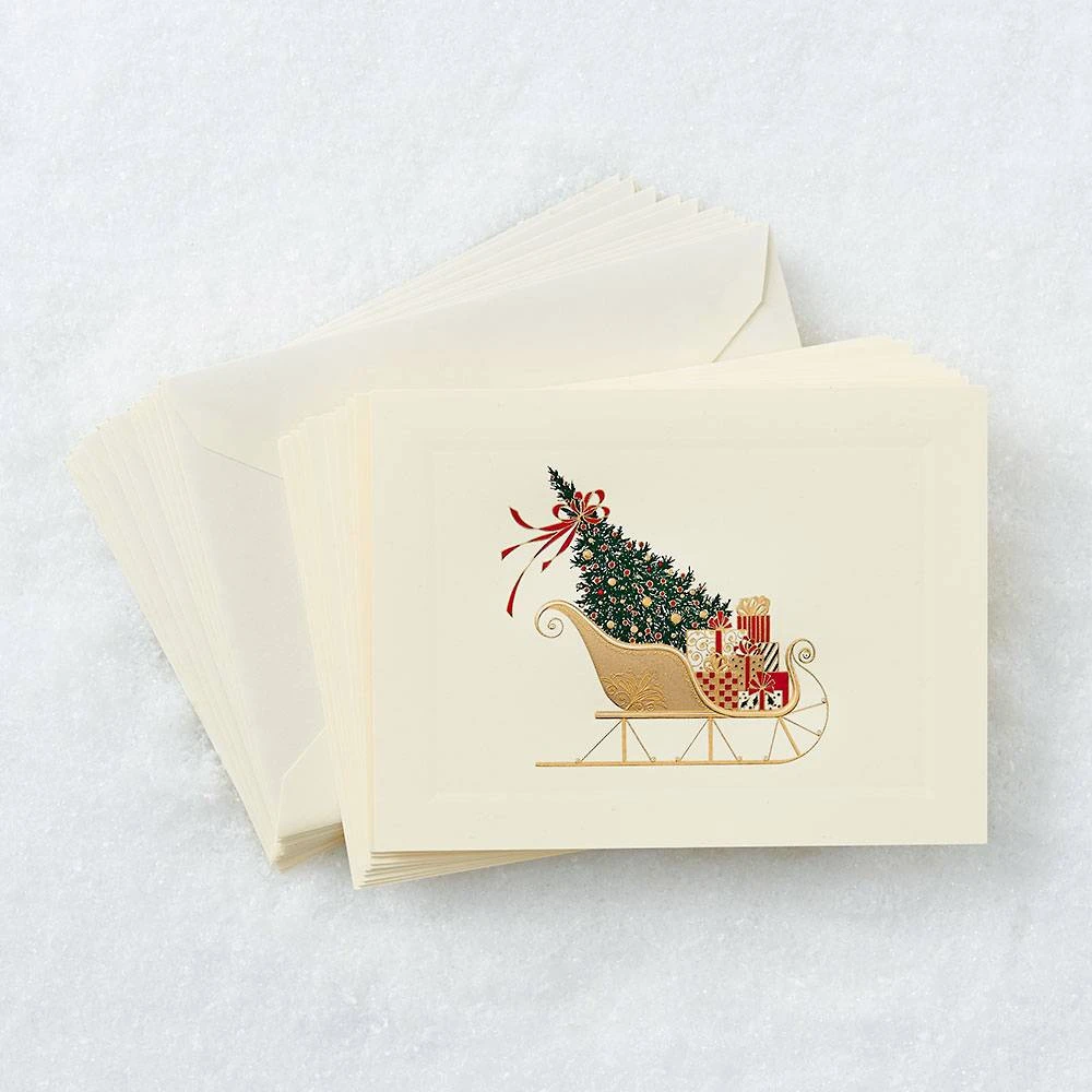 Engraved Sleigh Card Set 1 Engraved Sleigh Card Set