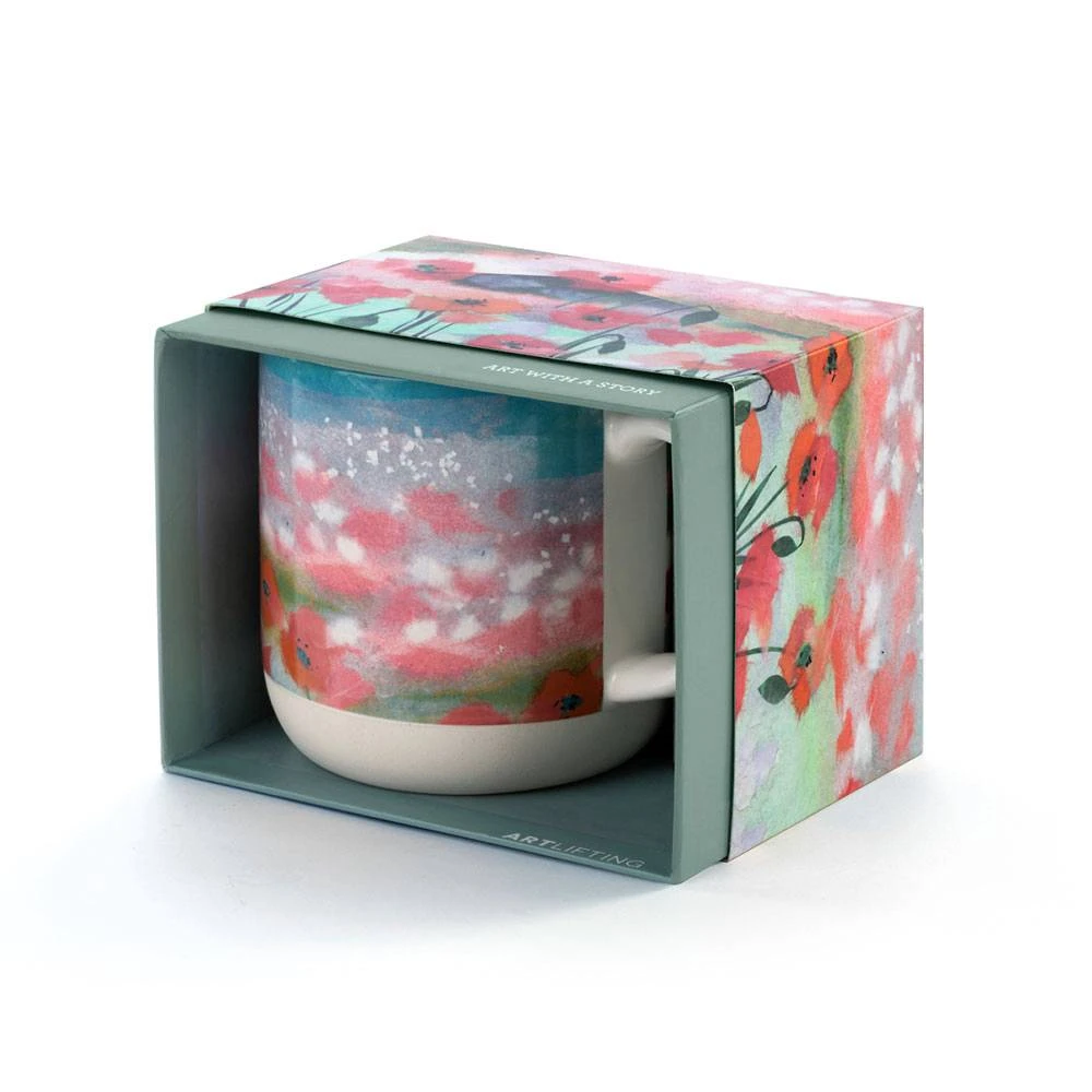 Poppy Floral Art Mug 3 Poppy Floral Art Mug - Image 3