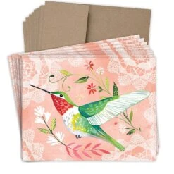 Hummingbird Stationery Set -Paper Source 0737491410482 2