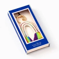 Cotton Rainbow Keychain 5 Cotton Rainbow Keychain -Paper Source 0810038614656 2