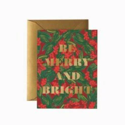 Rifle Paper Co. Be Merry And Bright Holiday Card Set