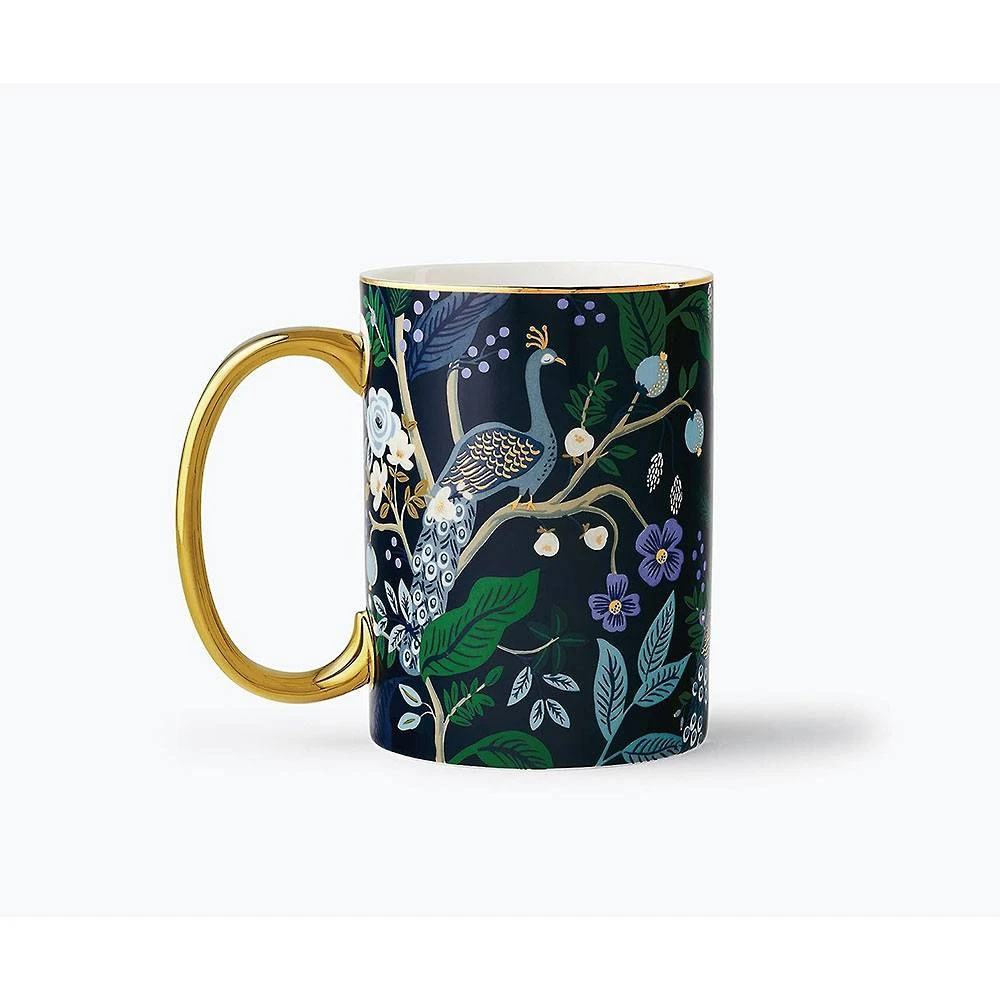 Rifle Paper Co. Peacock Porcelain Mug 2 Rifle Paper Co. Peacock Porcelain Mug - Image 2