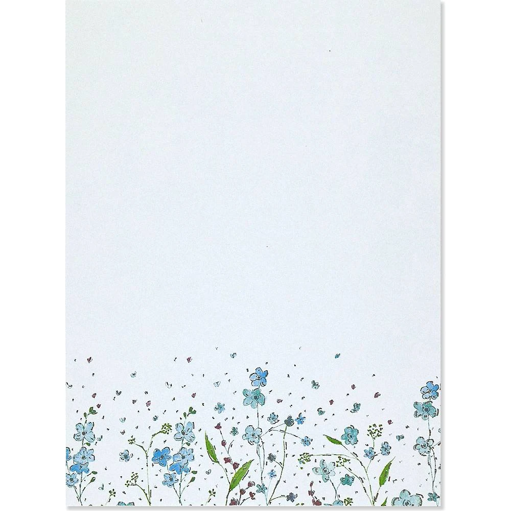 Blue Flowers Stationery Set 2 Blue Flowers Stationery Set - Image 2