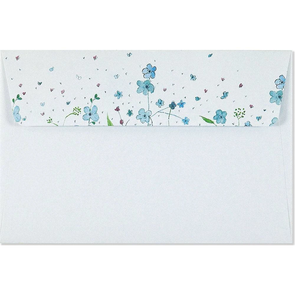 Blue Flowers Stationery Set 3 Blue Flowers Stationery Set - Image 3