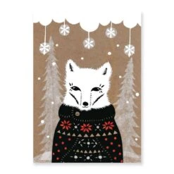 Animals In Sweaters Holiday Card Set -Paper Source 10013912 2