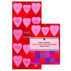 Pipsticks 14 Days Of Love Sticker Countdown -Paper Source 10014756 3