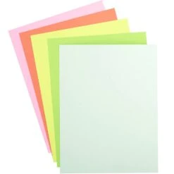 Ultra Bright Springtime Card Stock 8.5" X 11"