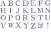 Alphabet Uppercase Rubber Stamp Set