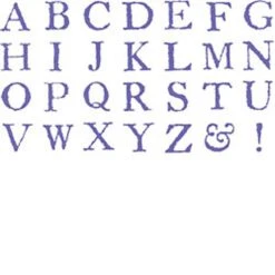 Alphabet Uppercase Rubber Stamp Set