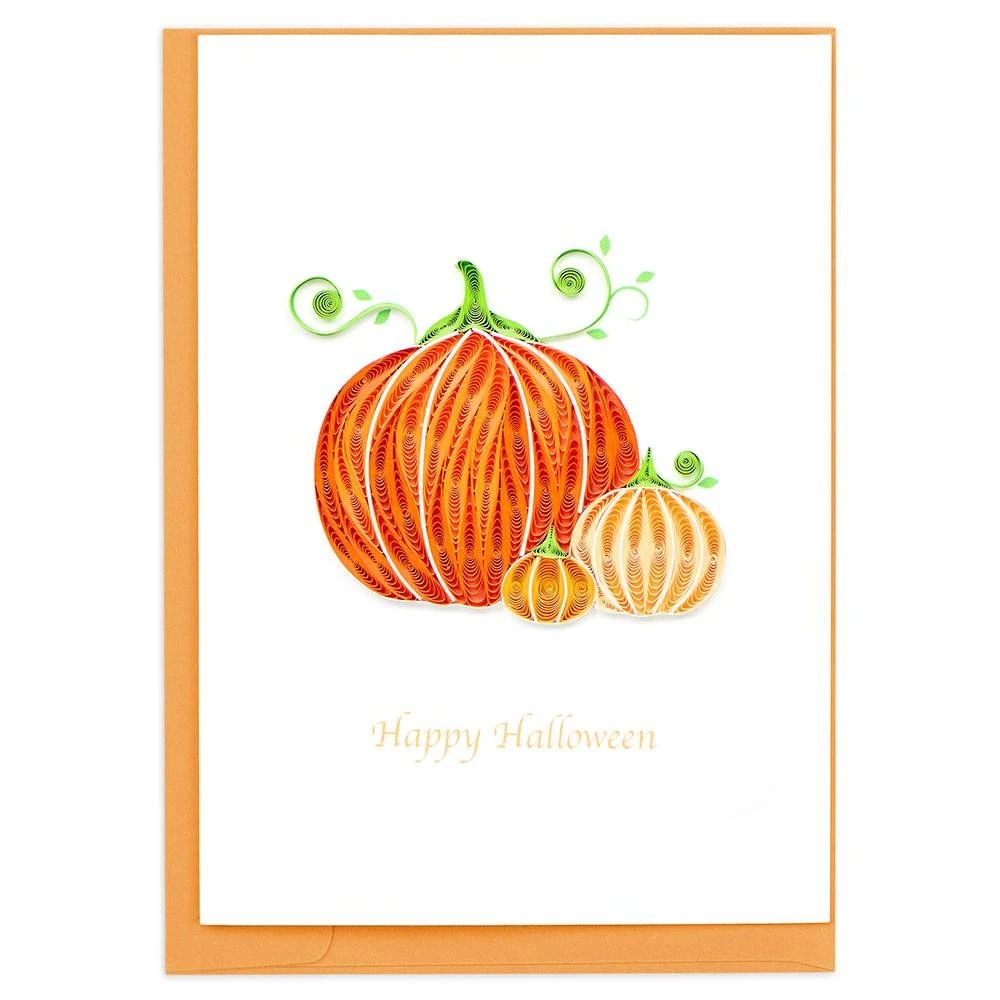 Quilling Pumpkins Halloween Card 1 Quilling Pumpkins Halloween Card
