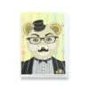 Glitter Suave Bear Greeting Card