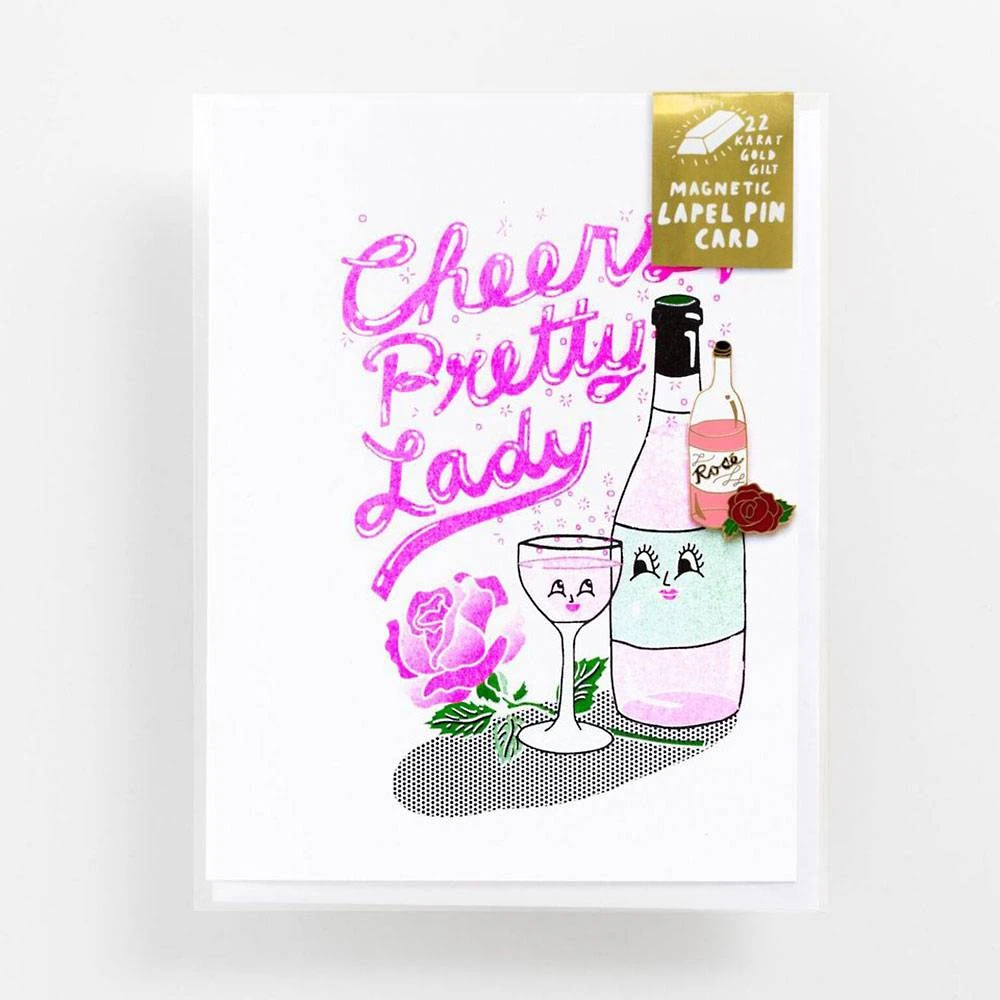 Cheers Pretty Lady Pin Card 1 Cheers Pretty Lady Pin Card