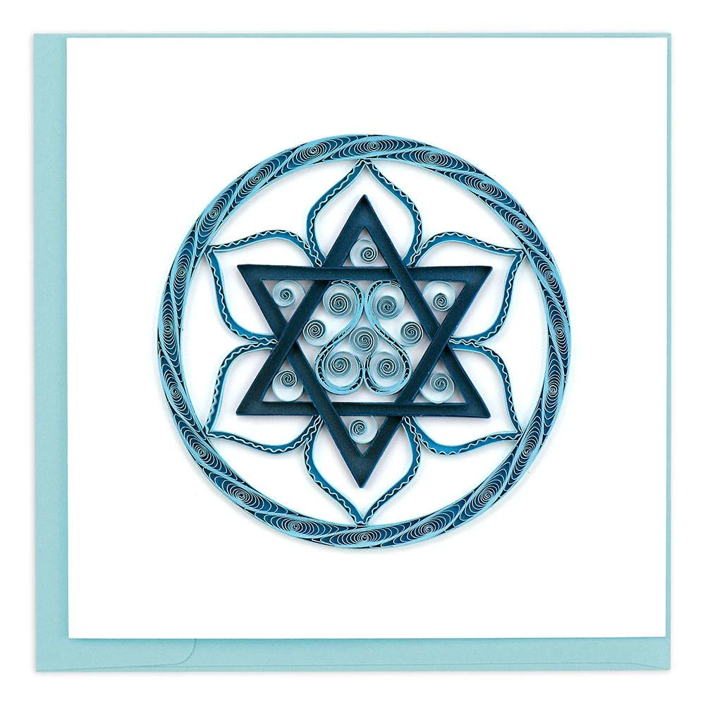Quilling Star Of David Greeting Card 1 Quilling Star Of David Greeting Card