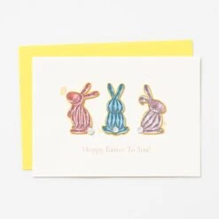 Quilling Pastel Bunnies Easter Card
