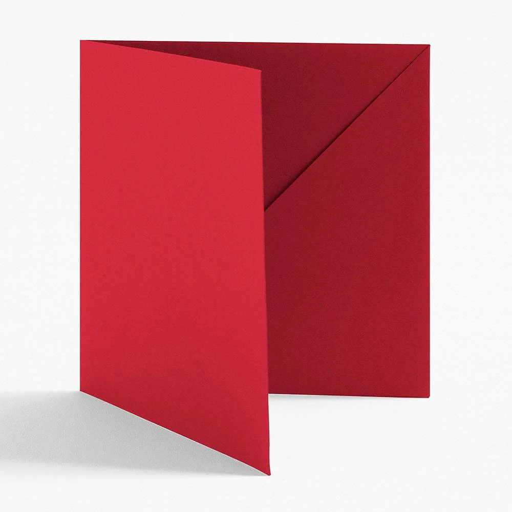 5.5" Square Red Diagonal Folders 1 5.5" Square Red Diagonal Folders