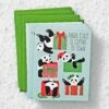 Panda Claus Holiday Card Set