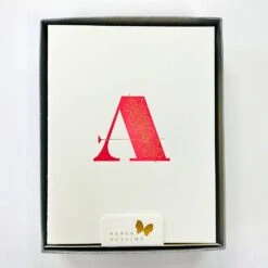 Monogram Letterpress Stationery Sets