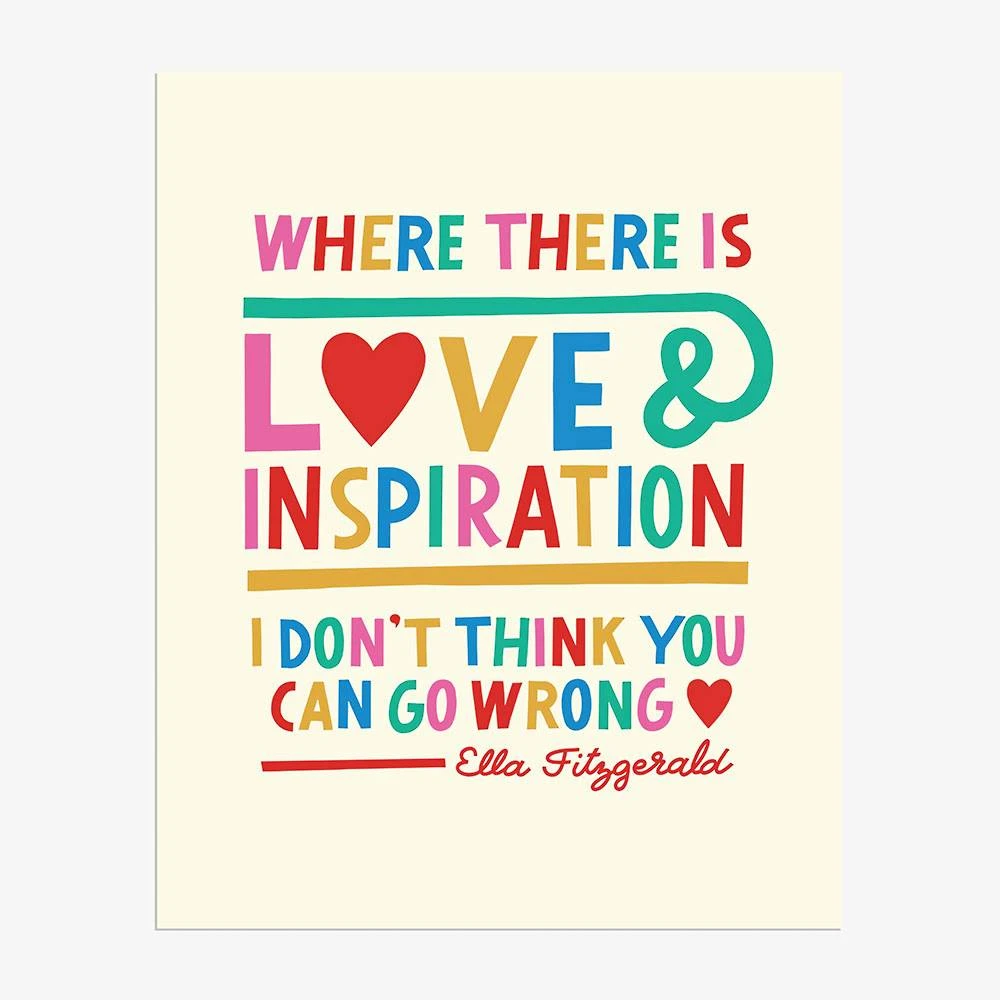 Ella Fitzgerald Quote Art Print 1 Ella Fitzgerald Quote Art Print