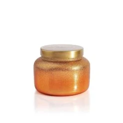 Pumpkin Copper Glittered Ombre Candle