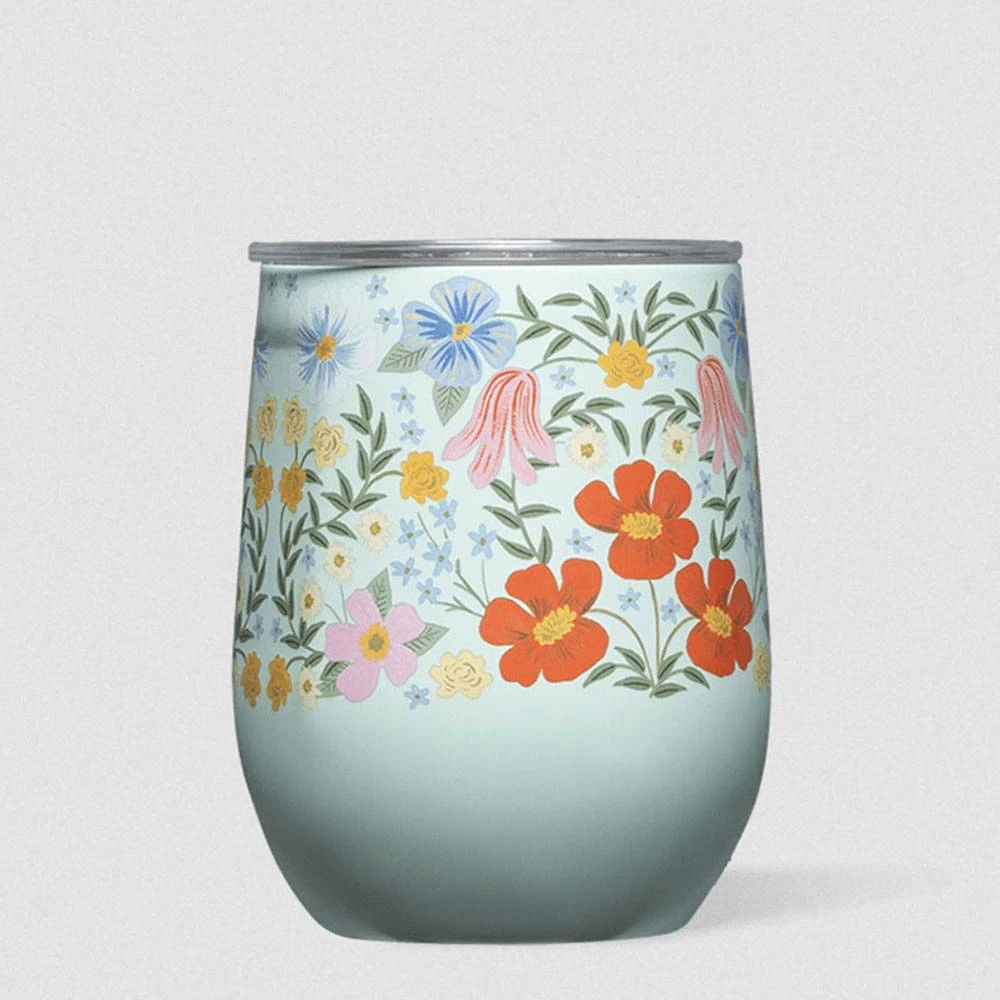 Rifle Paper Co. X Corkcicle Bramble Stemless Wine Cup 1 Rifle Paper Co. X Corkcicle Bramble Stemless Wine Cup