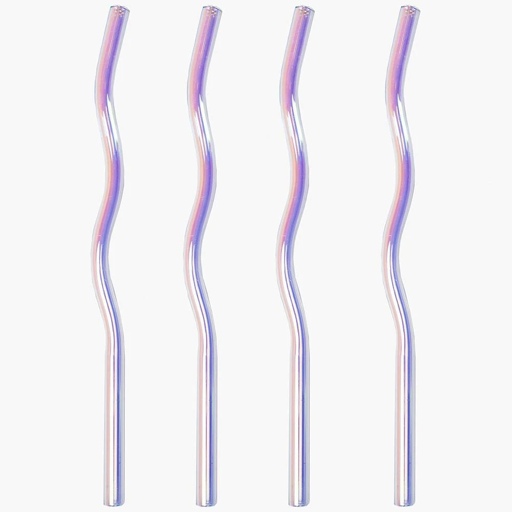 Wavy Glass Straws 2 Wavy Glass Straws - Image 2