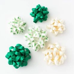 Greenery Christmas Bow Bag