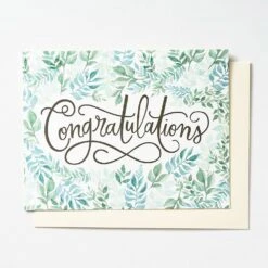 Watercolor Garden Congrats Supersized Card