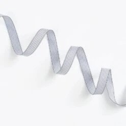 Blue & White Stripe Ribbon