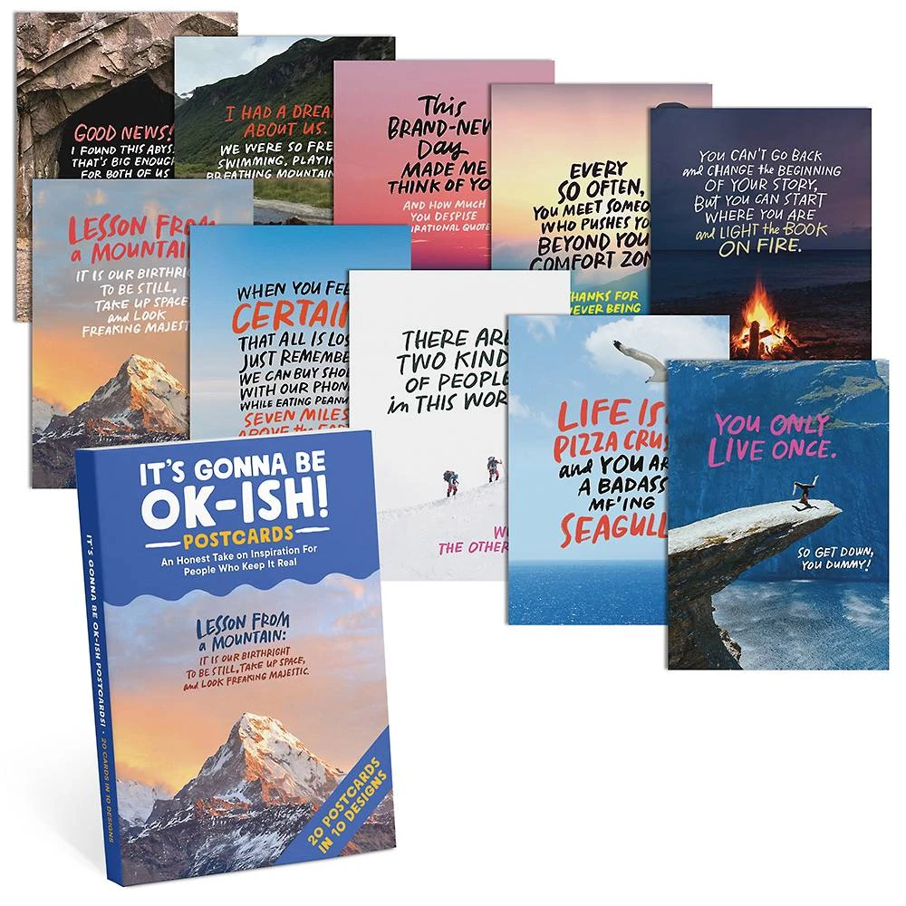 It's Gonna Be OK-Ish Reasonable Achievement Postcard Book 1 It's Gonna Be OK-Ish Reasonable Achievement Postcard Book