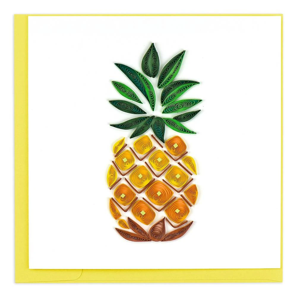 Quilling Pineapple Greeting Card 1 Quilling Pineapple Greeting Card