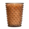 Chestnut Hobnail Glass Candle
