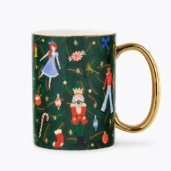 Rifle Paper Co. Evergreen Nutcracker Mug