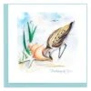 Quilling Sandpiper Greeting Card