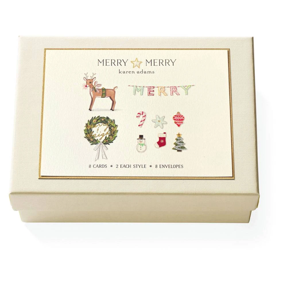 Merry Merry Luxe Holiday Card Set 1 Merry Merry Luxe Holiday Card Set