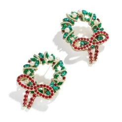 Holiday Wreath Earrings