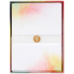 Watercolor Sunset Stationery Set