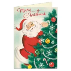 Cavallini & Co. Merry Christmas Santa Holiday Card Set