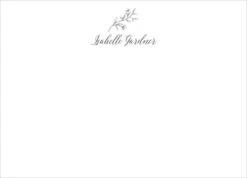 Floral Full Name Stationery