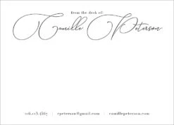 From The Desk Of Script Stationery