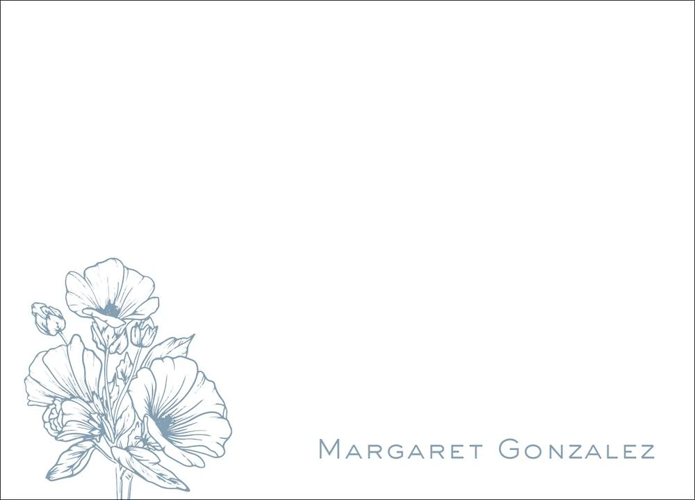 Linework Blossoms Stationery 3 Linework Blossoms Stationery - Image 3